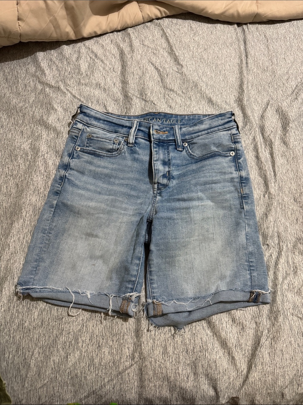 American Eagle Outfitters Light Wash Denim Bermuda Shorts